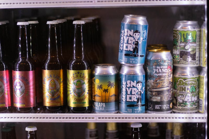 Craft soda beverages selection